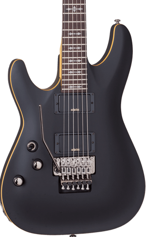SCHECTER DEMON-6 FR LEFT-HANDED ELECTRIC GUITAR (3666) AGED BLACK SATIN MADE IN INDONESIA, SCHECTER, ELECTRIC GUITAR, schecter-electric-guitar-demon6-fr-lh-abs, ZOSO MUSIC SDN BHD