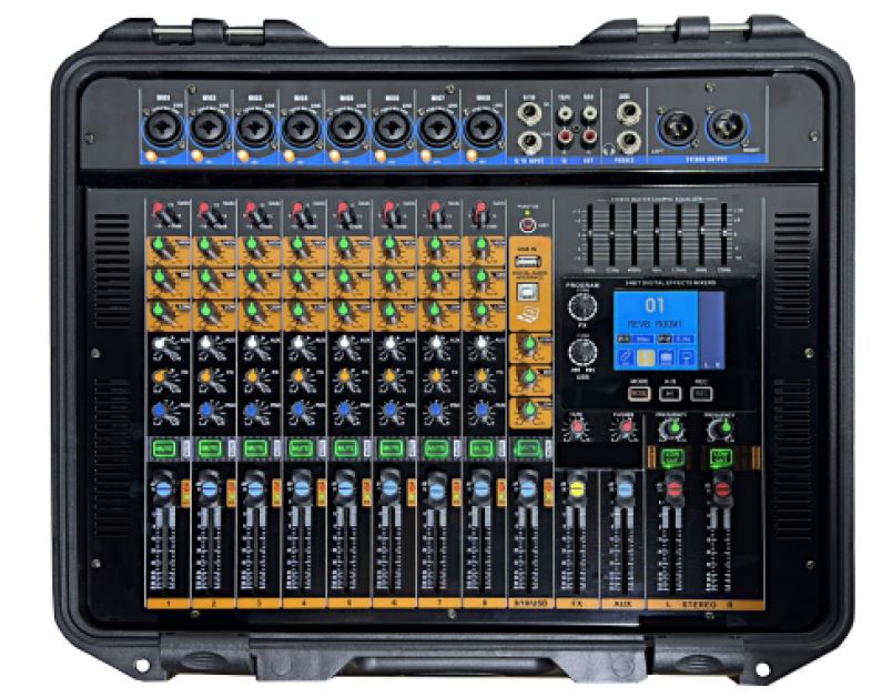 Neowood DM1000A Powered Mixer 8 Ch, 2x400w @8ω | Zoso Music Sdn Bhd
