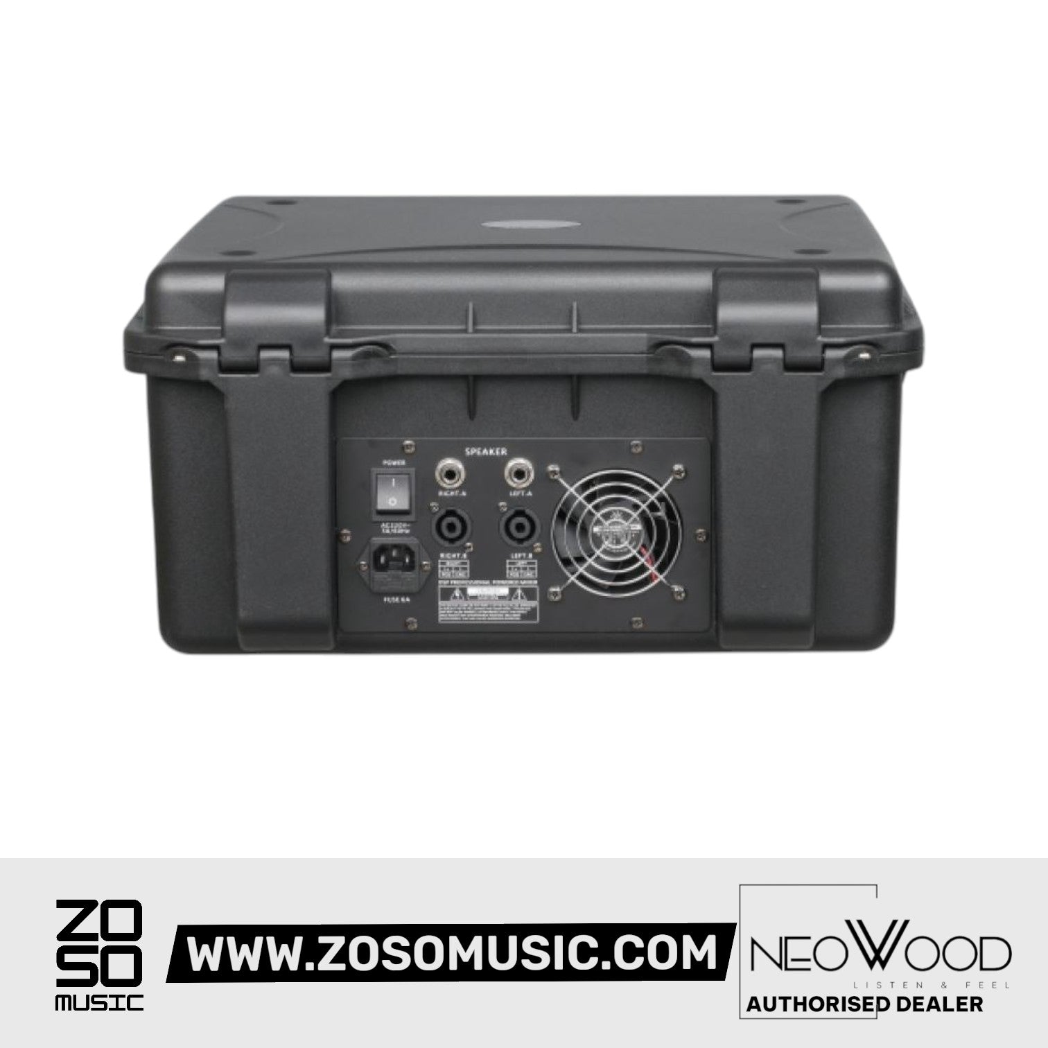 Neowood DM1000A Powered Mixer 8 Ch, 2x400w @8ω With Hardcase |  NEOWOOD |  MIXER-POWERED |  Zoso Music