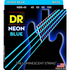 DR Strings NBB-45 NEON Blue Coated Nickel Plated Bass Strings | 4-String Medium (045 - 105) |  DR STRINGS |  STRINGS-BASS GUITAR |  Zoso Music