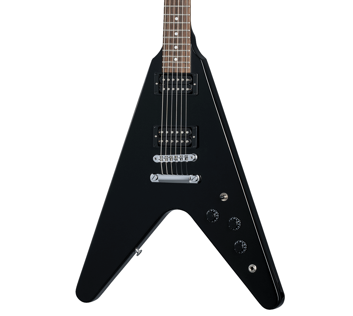 Gibson 80s Flying V Solidbody Electric Guitar - Ebony | Zoso Music Sdn Bhd