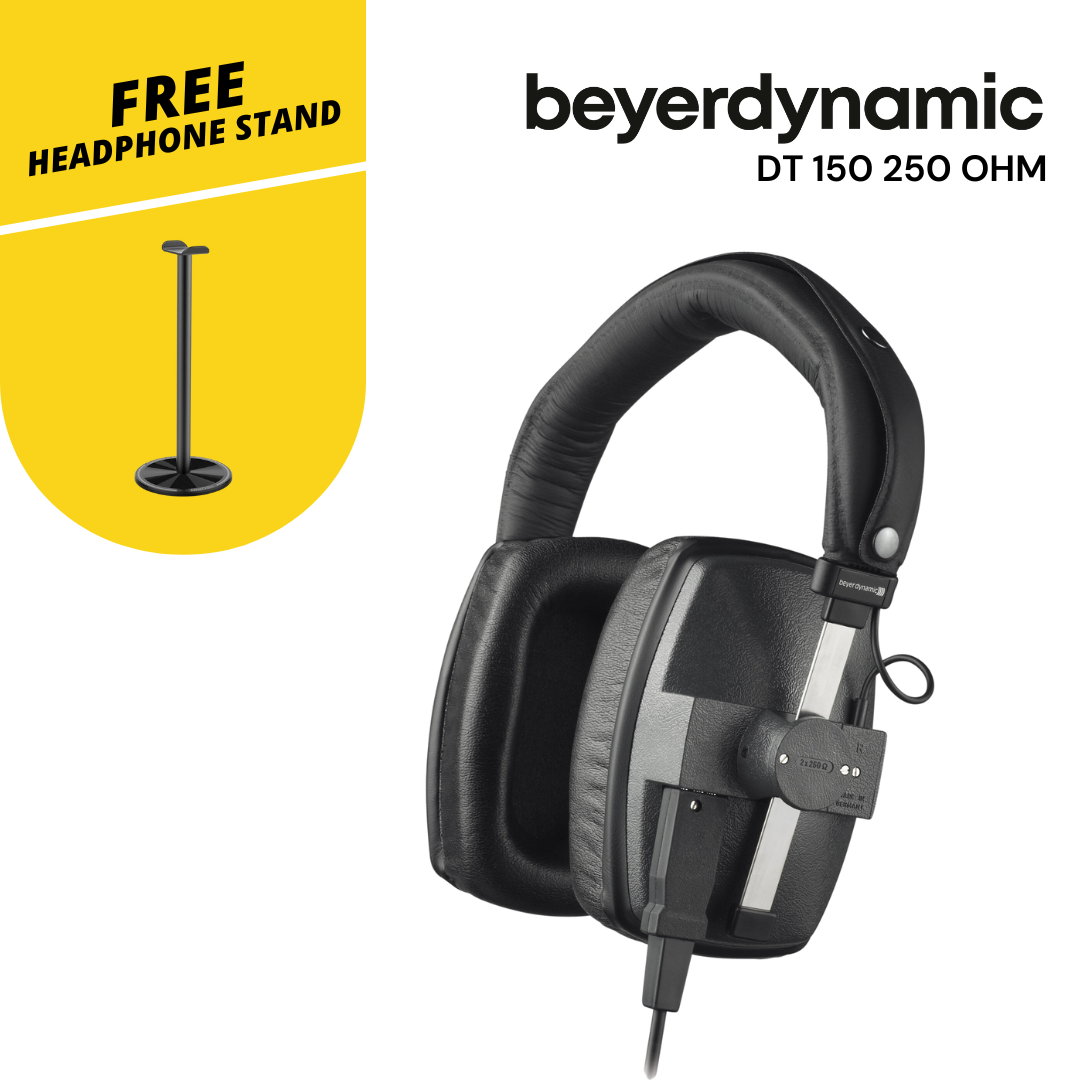 Beyerdynamic DT 150 250 Ohm Closed Dynamic Monitoring Headphone for use in loud environments and broadcast, film and recording