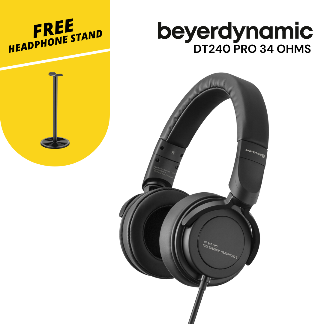 BEYERDYNAMIC DT240 PRO 34 OHMS MOBILE STUDIO HEADPHONE FOR MONITOR & RECORDING PURPOSE CLOSED BACK