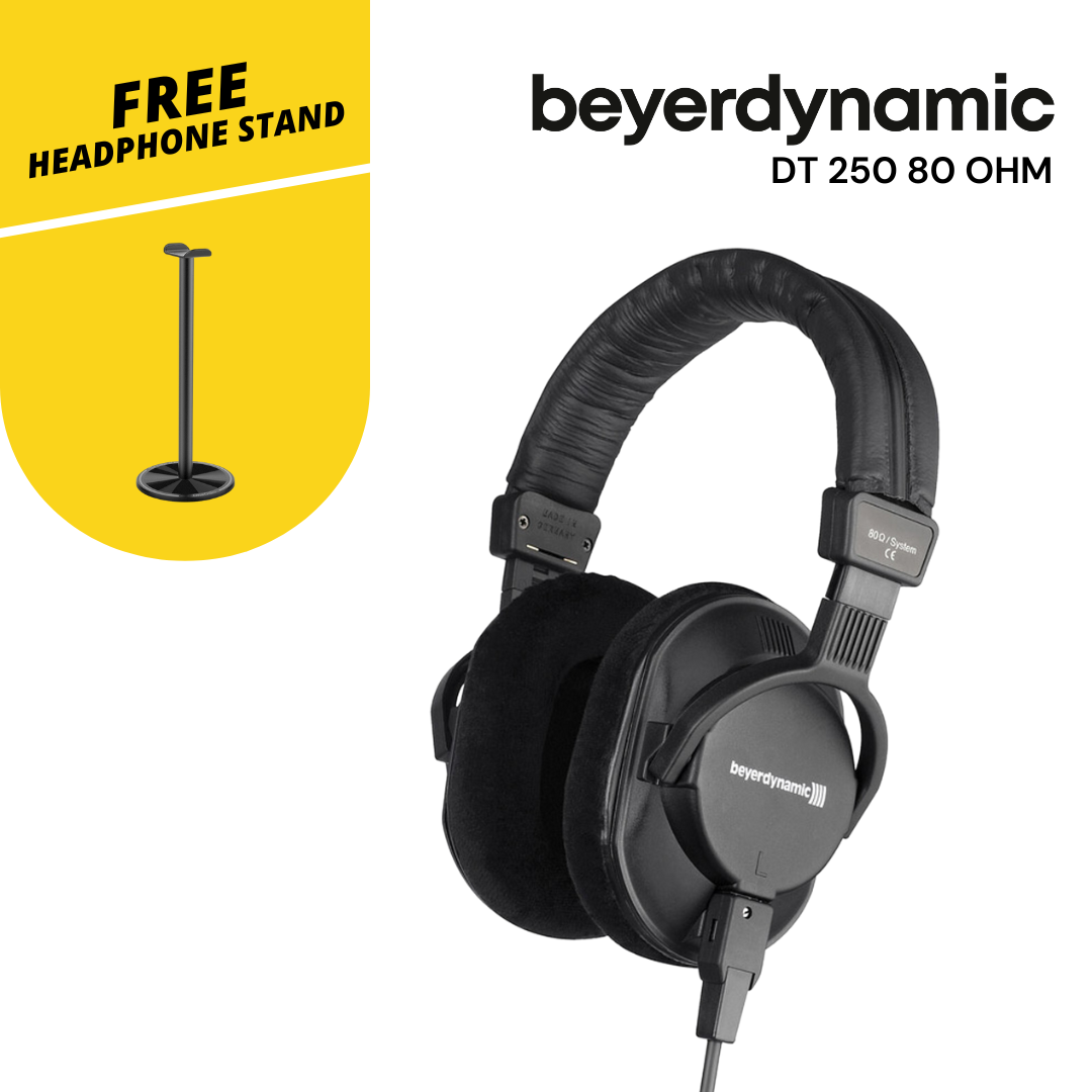 Beyerdynamic DT 250 80 Ohm Lightweight Closed-Back Dynamic Headphone (DT-250 / DT250)