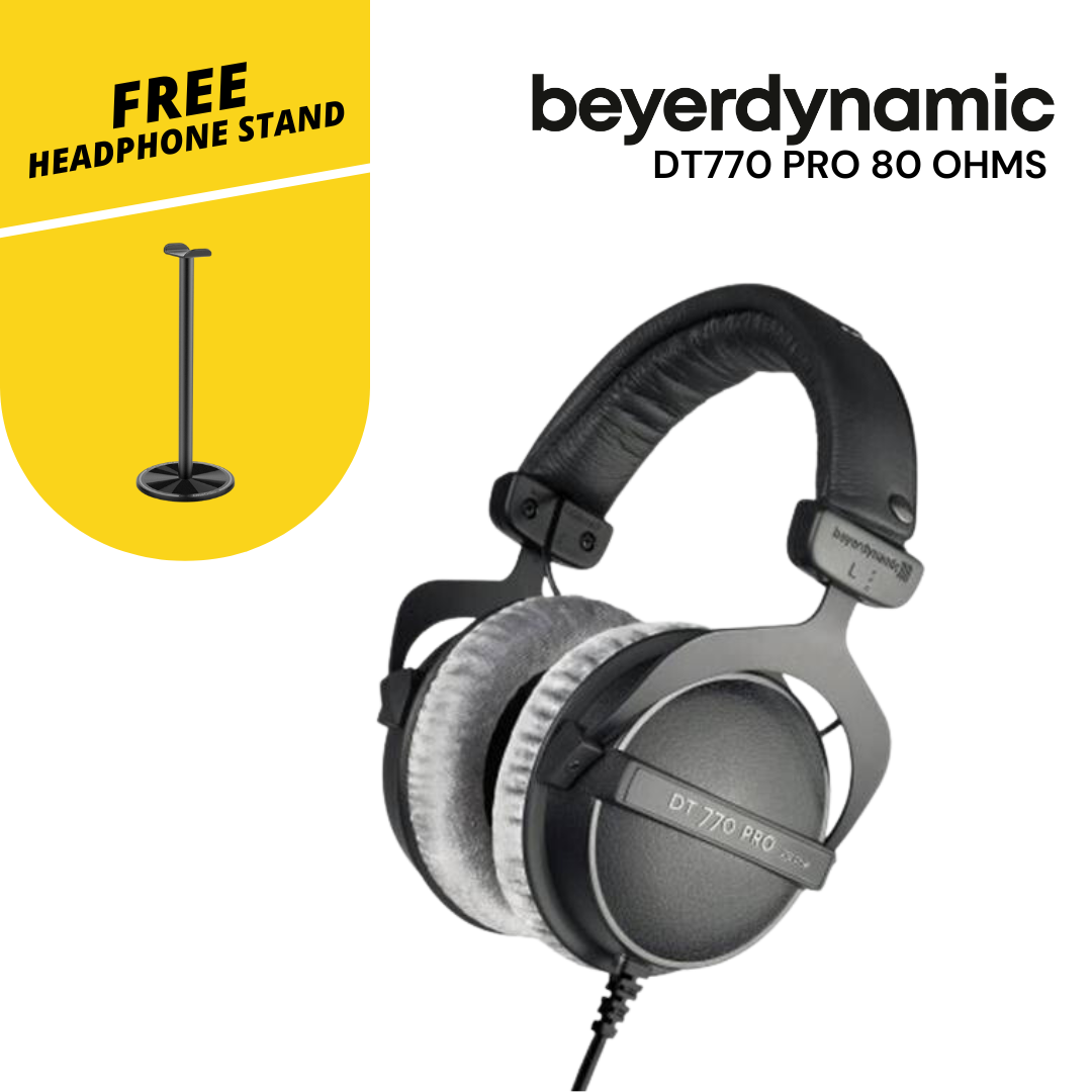 BEYERDYNAMIC DT770 PRO 80 OHMS REFERENCES HEADPHONE FOR CONTROL & MONITORING PURPOSE CLSOED BACK