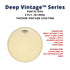 Aquarian DVII Deep Vintage II Vintage Coating 2ply 10+10mil Drum Head |  AQUARIAN |  DRUM HEAD |  Zoso Music