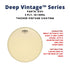 Aquarian DVII Deep Vintage II Vintage Coating 2ply 10+10mil Drum Head |  AQUARIAN |  DRUM HEAD |  Zoso Music