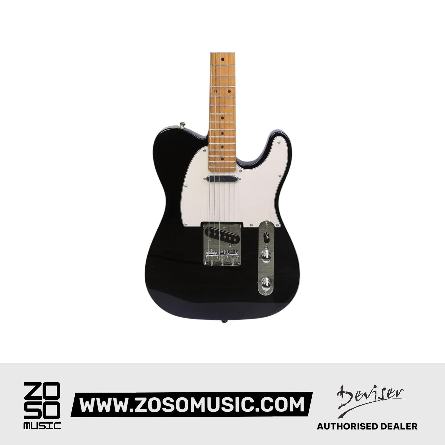Deviser L-TE-BK Electric Guitar, Black |  DEVISER |  ELECTRIC GUITAR |  Zoso Music