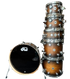 DW USA Collector's All-Maple 6-Pc Shell Pack, Satin Specialty Honey to Ebony Burst | Zoso Music Sdn Bhd