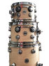 DW USA Collector's All-Maple 6-Pc Shell Pack, Satin Oil Natural, Chrome HW |  DW |  DRUM-SNARE DRUM |  Zoso Music