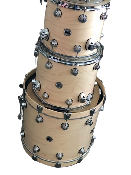 DW USA Collector's All-Maple 6-Pc Shell Pack, Satin Oil Natural, Chrome HW |  DW |  DRUM-SNARE DRUM |  Zoso Music