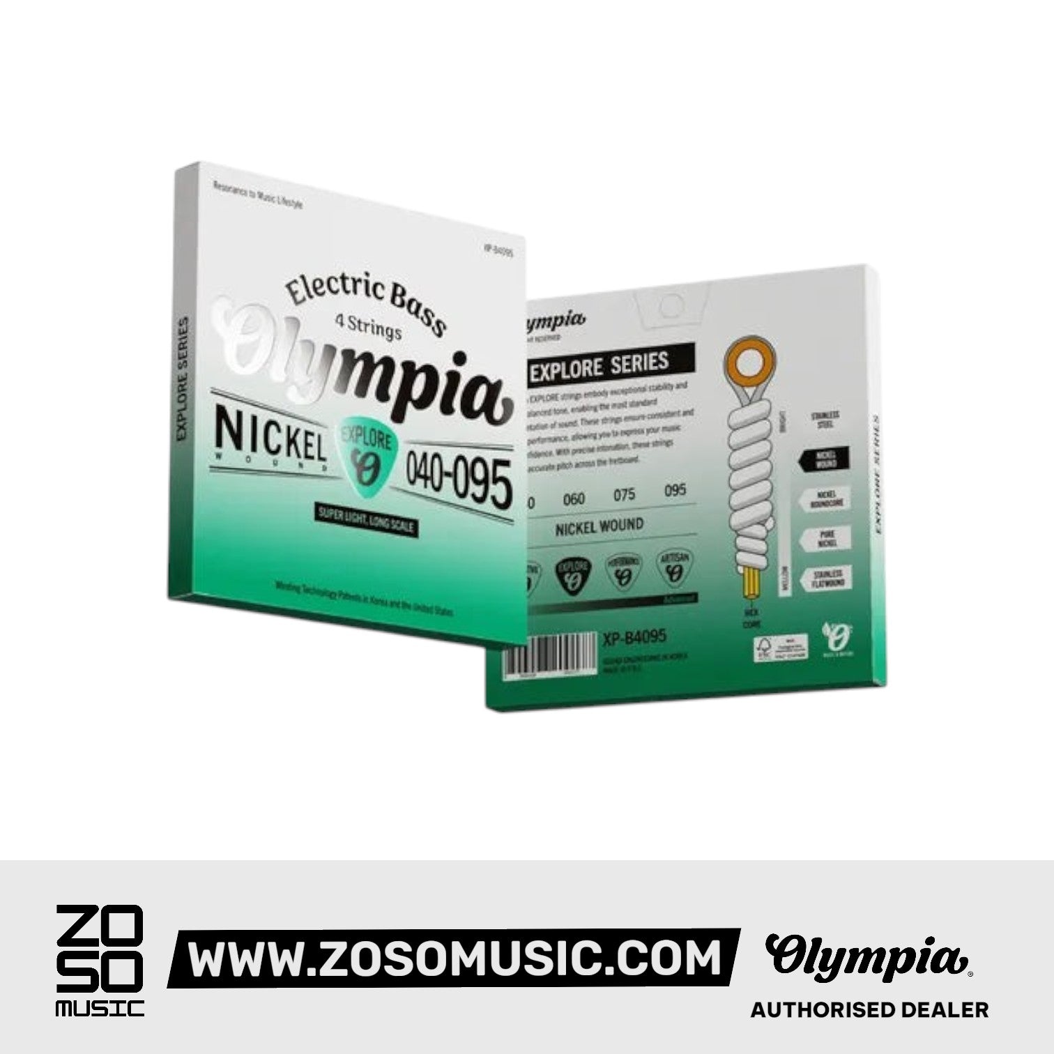 Olympia XP-B4095 Electric Bass Long Scale String Set 40-95