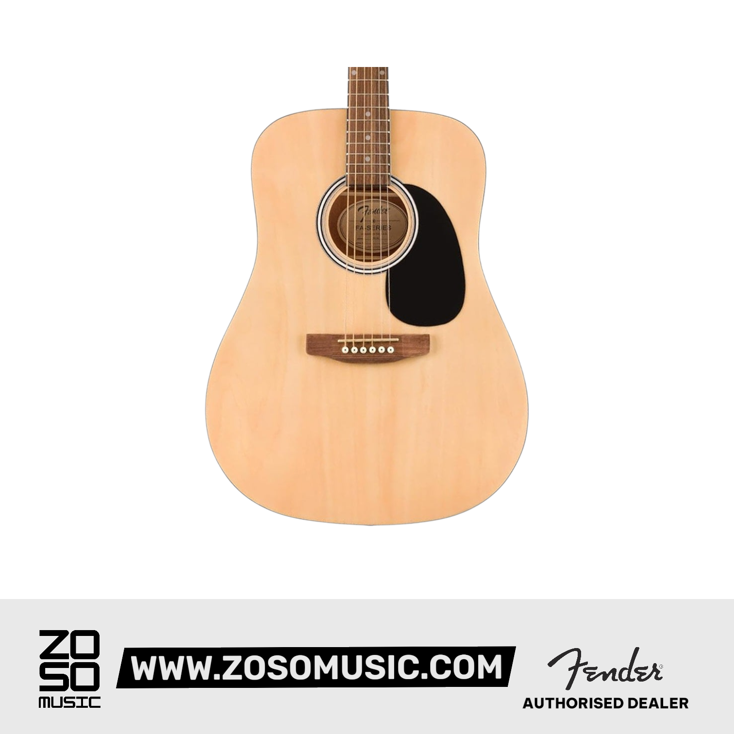 Fender FA-25 Dreadnought Acoustic Guitar, Natural |  FENDER |  ACOUSTIC GUITAR |  Zoso Music
