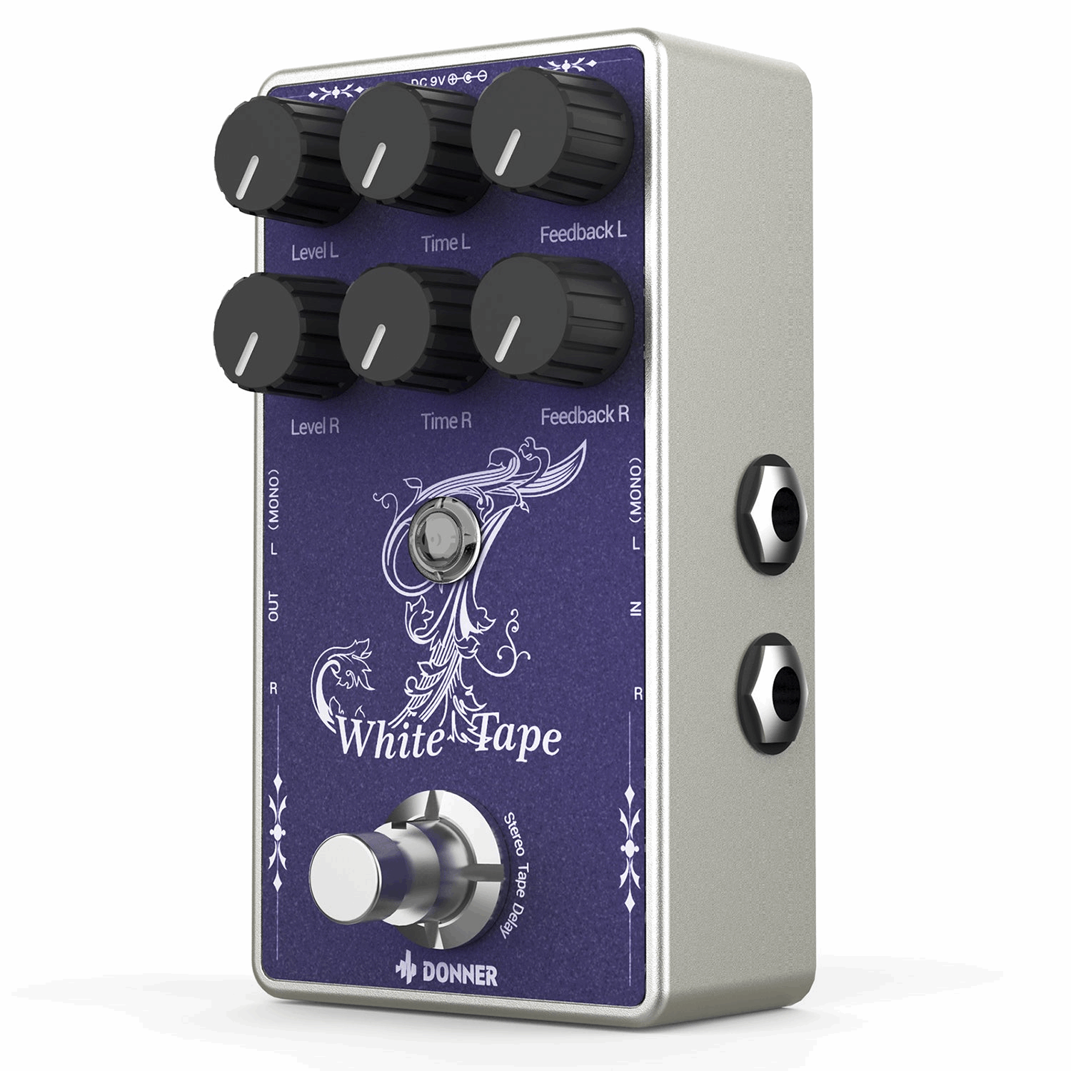 Donner Ec1335 White Tape Delay Pedal
