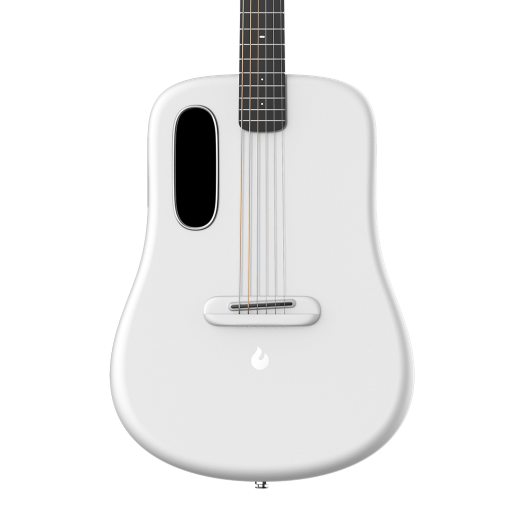 Lava Me 3 38inch Carbon Fiber Smart Guitar with Space Bag - White