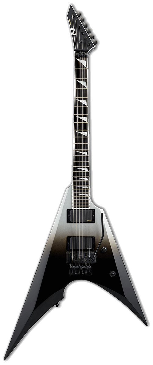 ESP Japan E-II Arrow Electric Guitar - Black Silver Fade [MIJ]