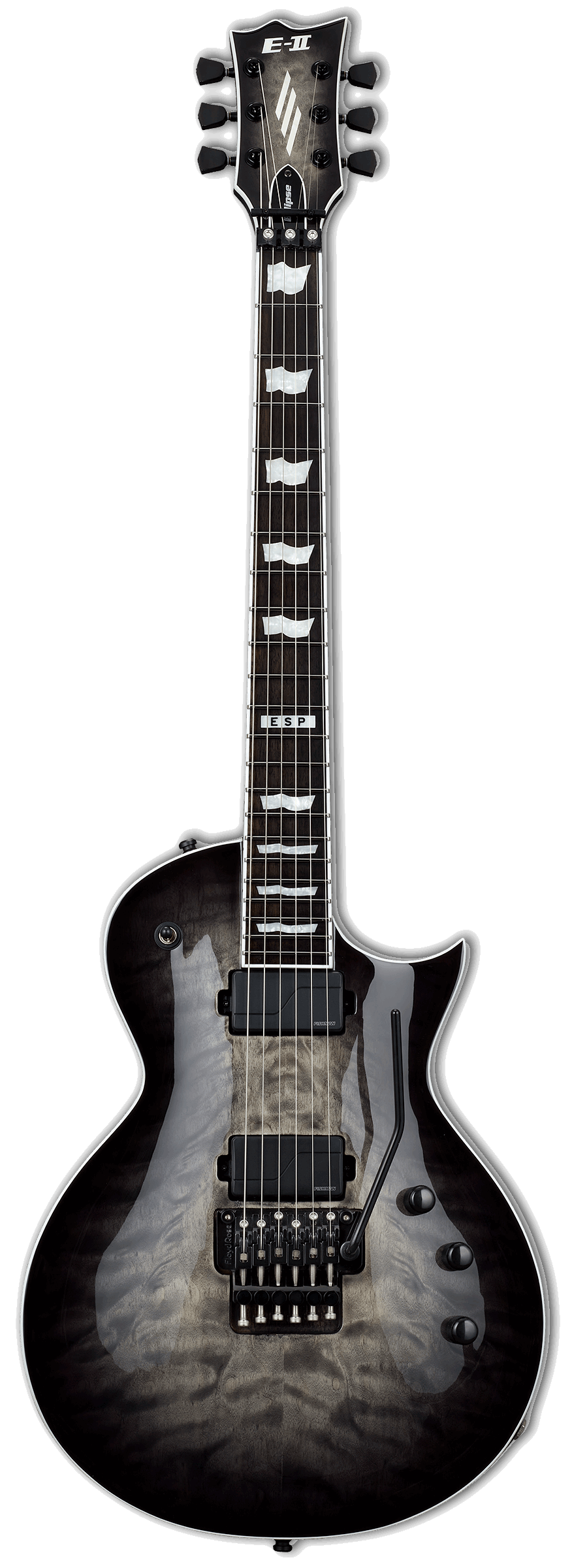 ESP Japan E-II Eclipse FR Electric Guitar - Charcoal Burst [MIJ]