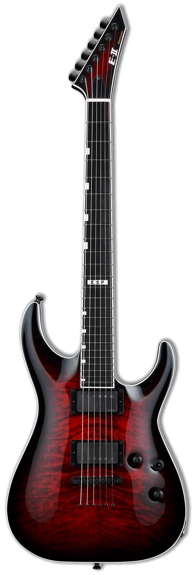 ESP Japan E-II Horizon NT-II Electric Guitar - See-Thru-Black Cherry Sunburst [MIJ]