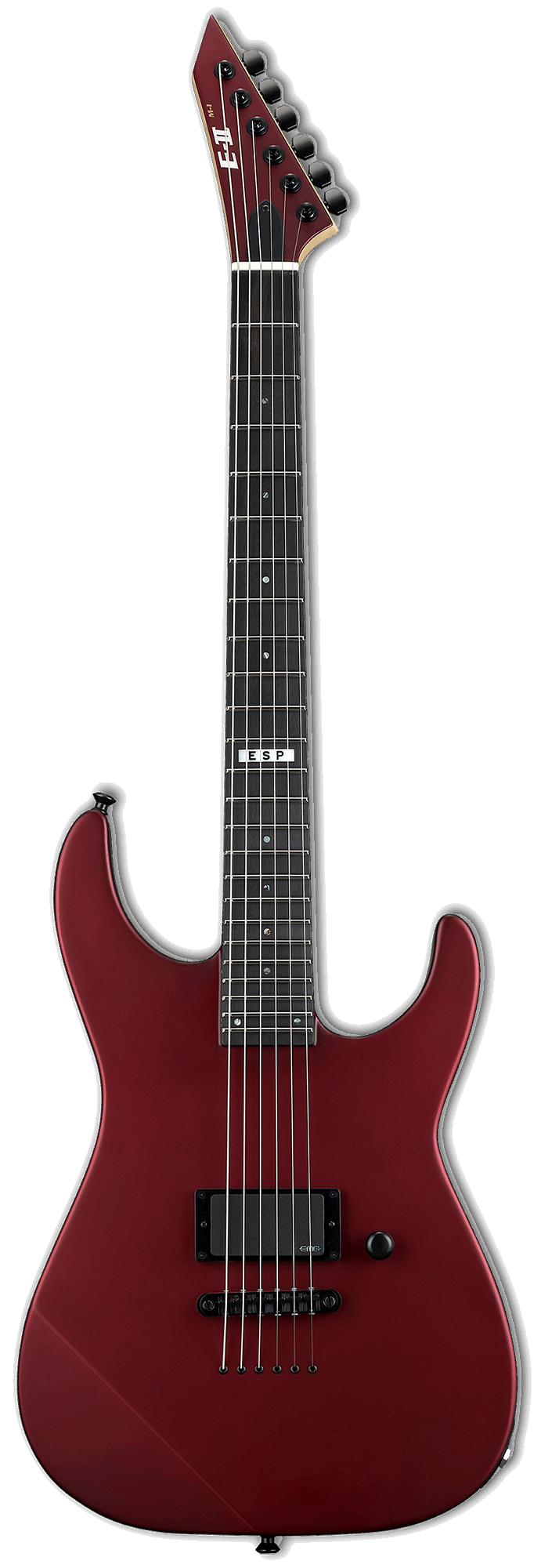 ESP Japan E-II M-I Thru NT Electric Guitar - Deep Candy Apple Red Satin [MIJ]