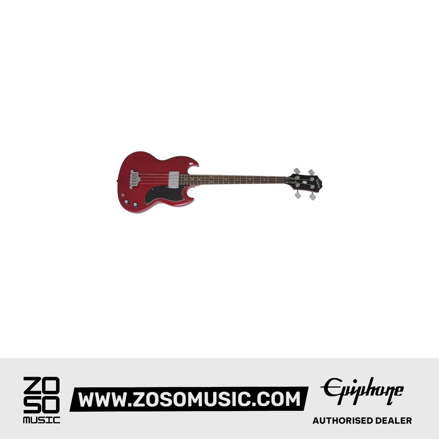 EPIPHONE EB-O 4 STRING BASS GUITAR, CHERRY | EPIPHONE , Zoso Music