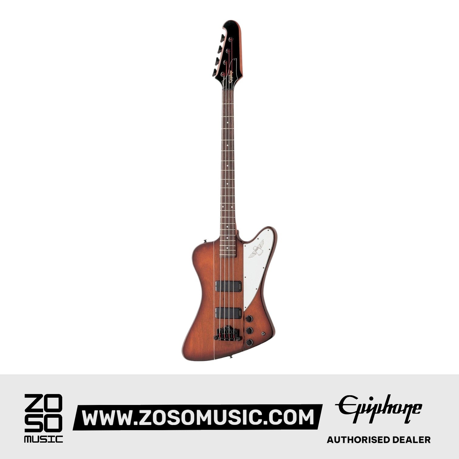 EPIPHONE THUNDERBIRD REVERSE 4-STRING BASS, VINTAGE SUNBURST | EPIPHONE , Zoso Music
