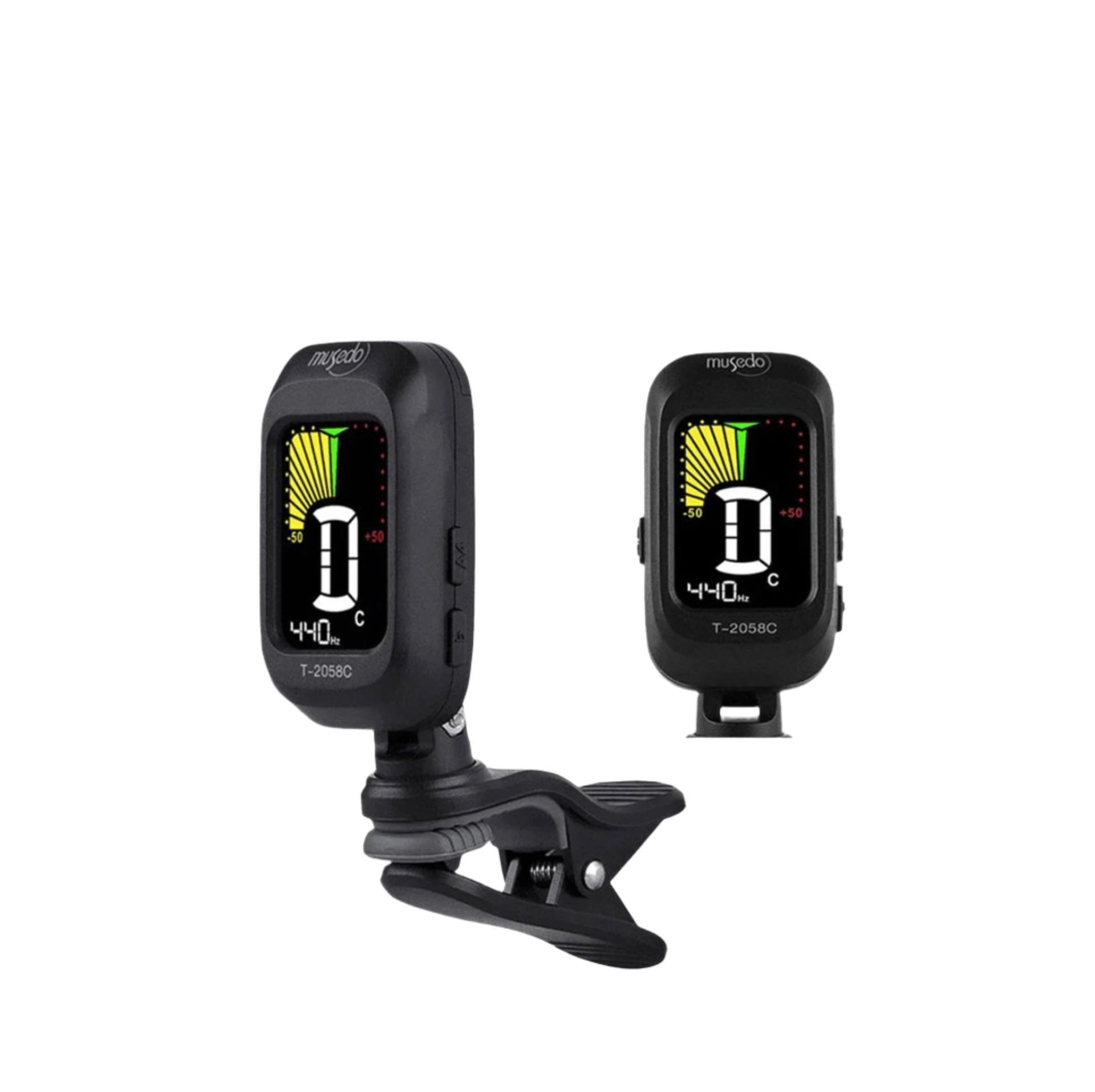 Musedo T-2058C Auto Clip-On Tuner Chromatic Colour Screen |  MUSEDO |  GUITAR ACCESSORY-TUNER |  Zoso Music