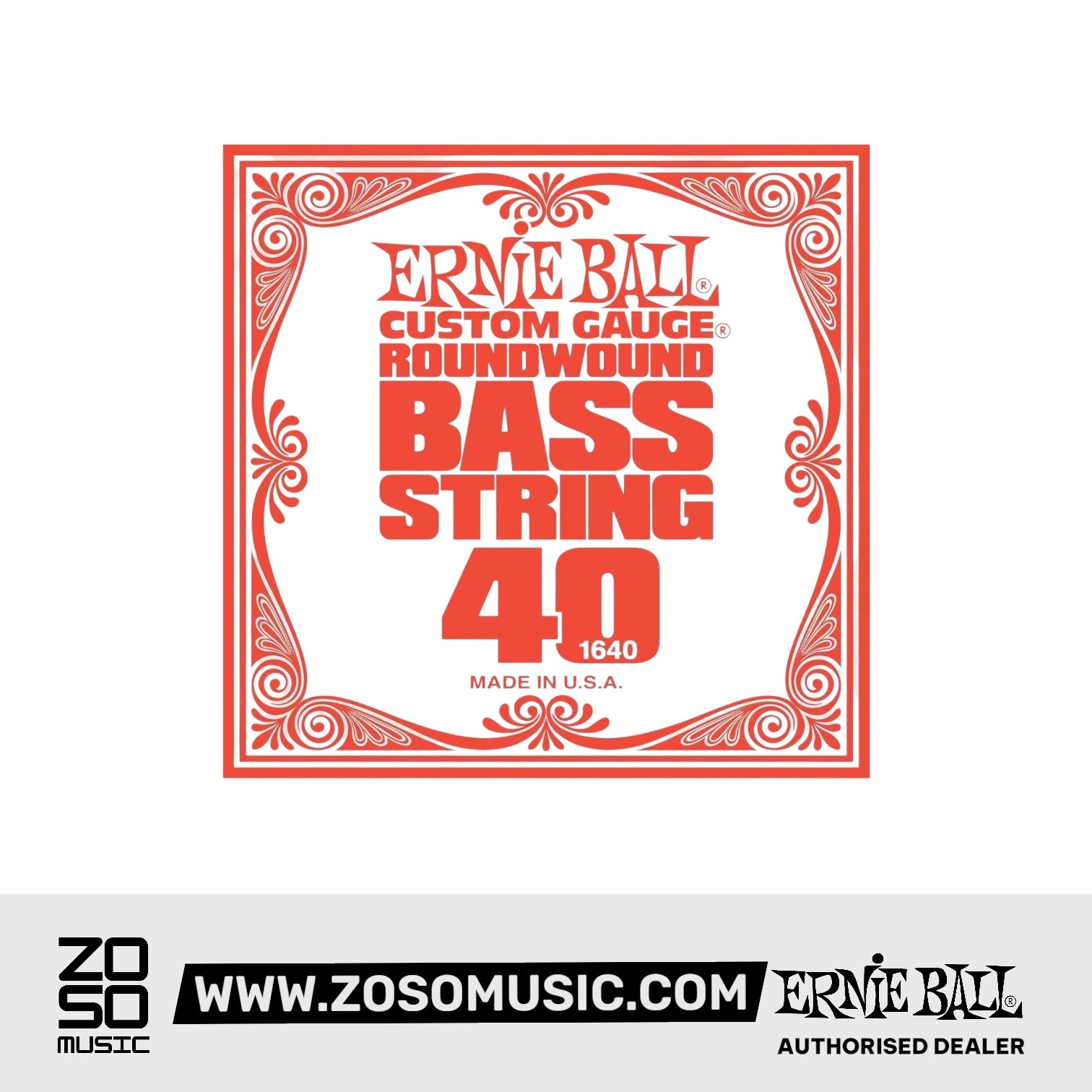 Ernie Ball .040 Nickel Wound Electric Bass Single String | Zoso Music Sdn Bhd