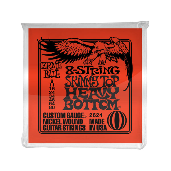 Ernie Ball Skinny Top Heavy Bottom Slinky 8-String Electric Guitar Strings, 9-80 | Zoso Music Sdn Bhd