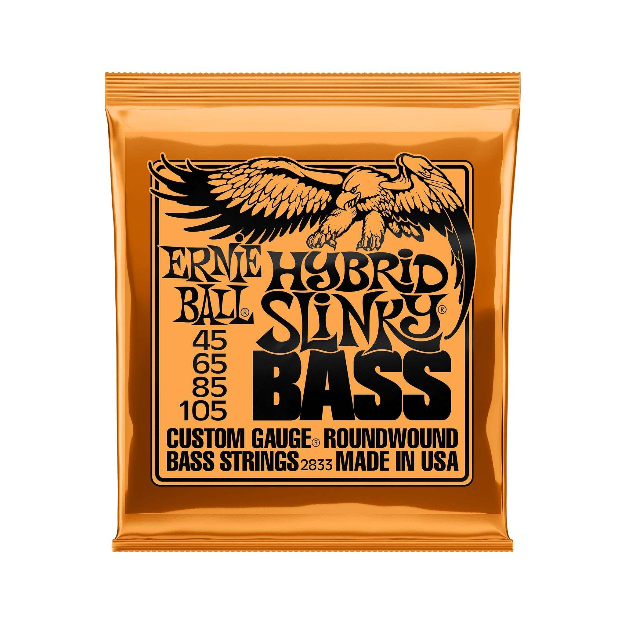 Ernie Ball Hybrid Slinky Nickel Wound Electric Bass Strings, 45-105 | Zoso Music Sdn Bhd