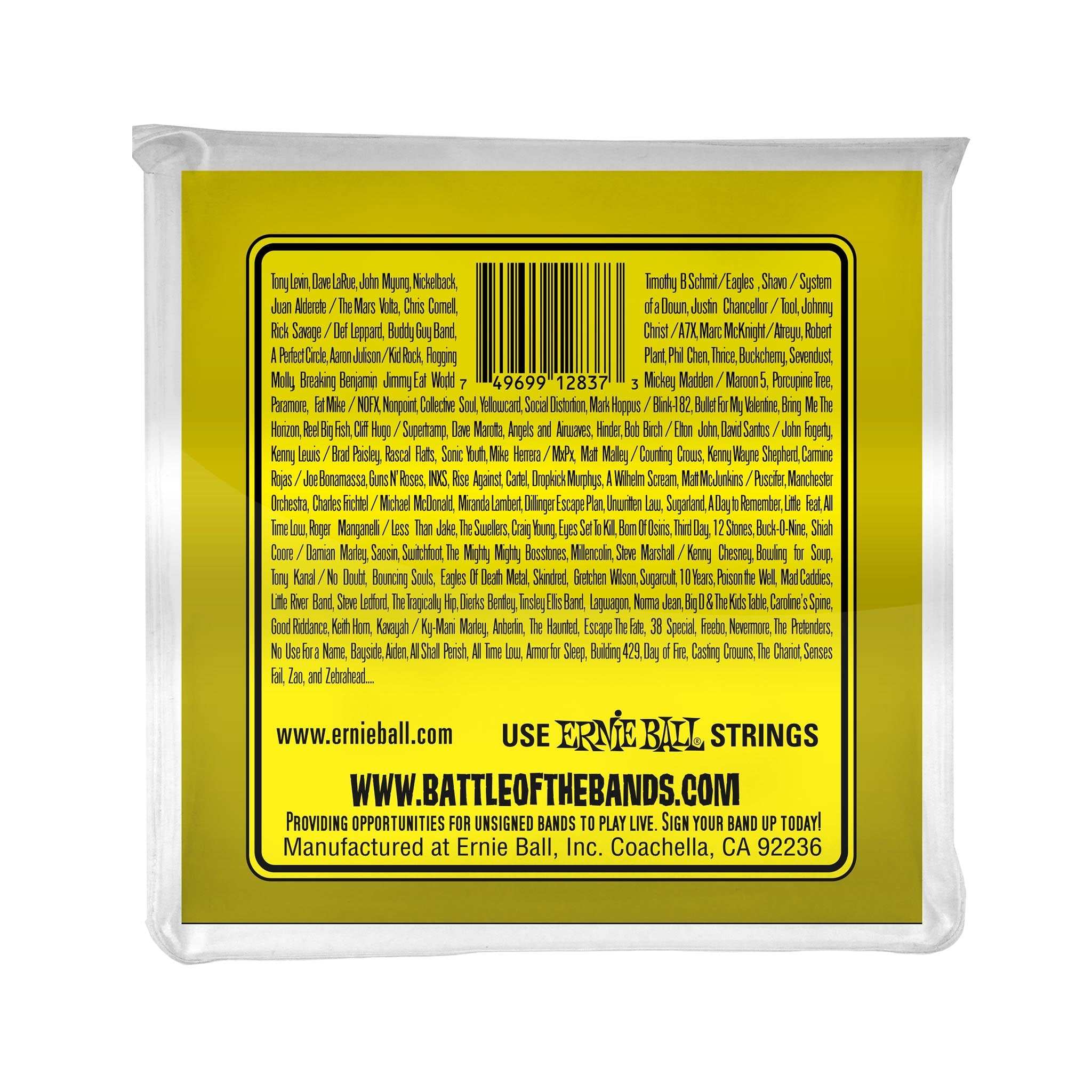 Ernie Ball Slinky 6-String w/ small ball end 29 5/8 scale Bass Guitar Strings, 20w-90