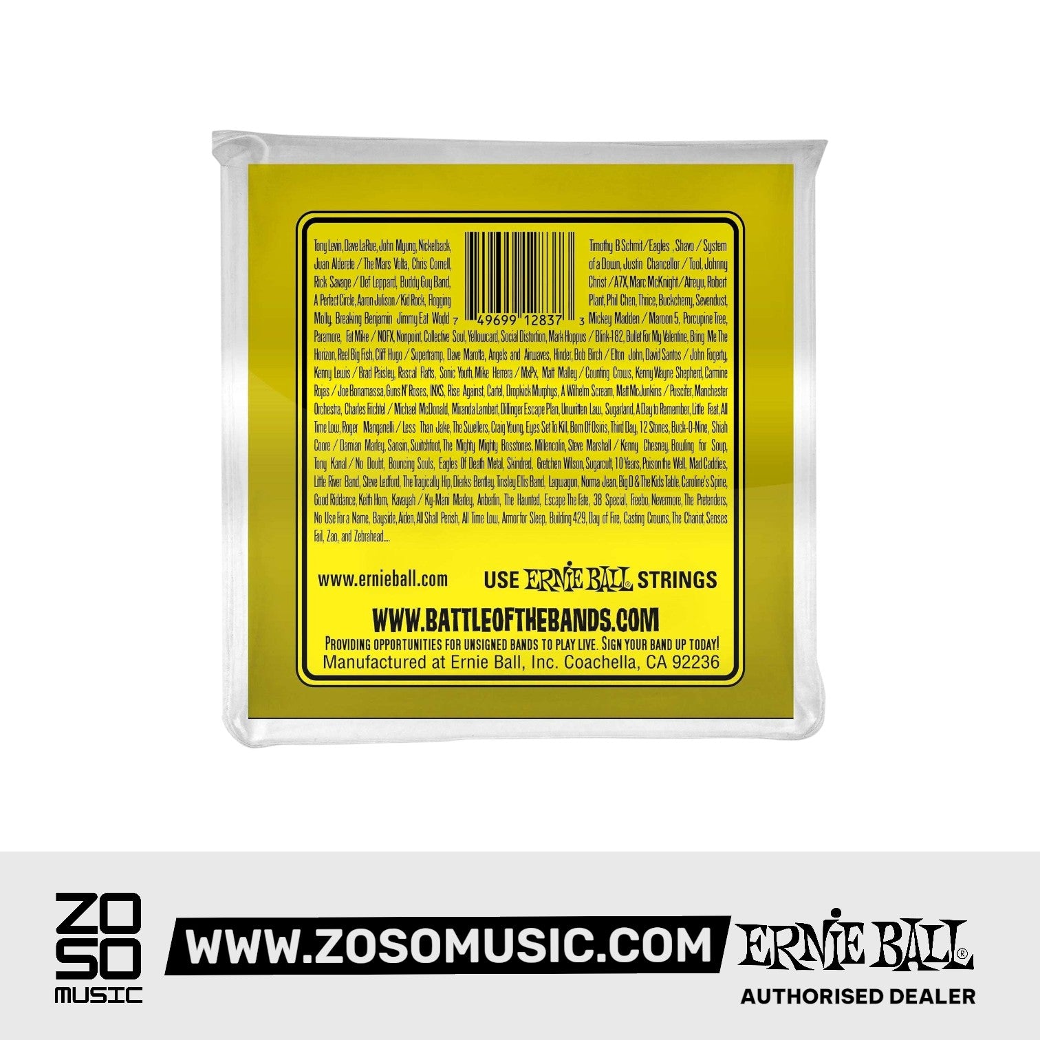 Ernie Ball Slinky 6-String w/ small ball end 29 5/8 scale Bass Guitar Strings, 20w-90