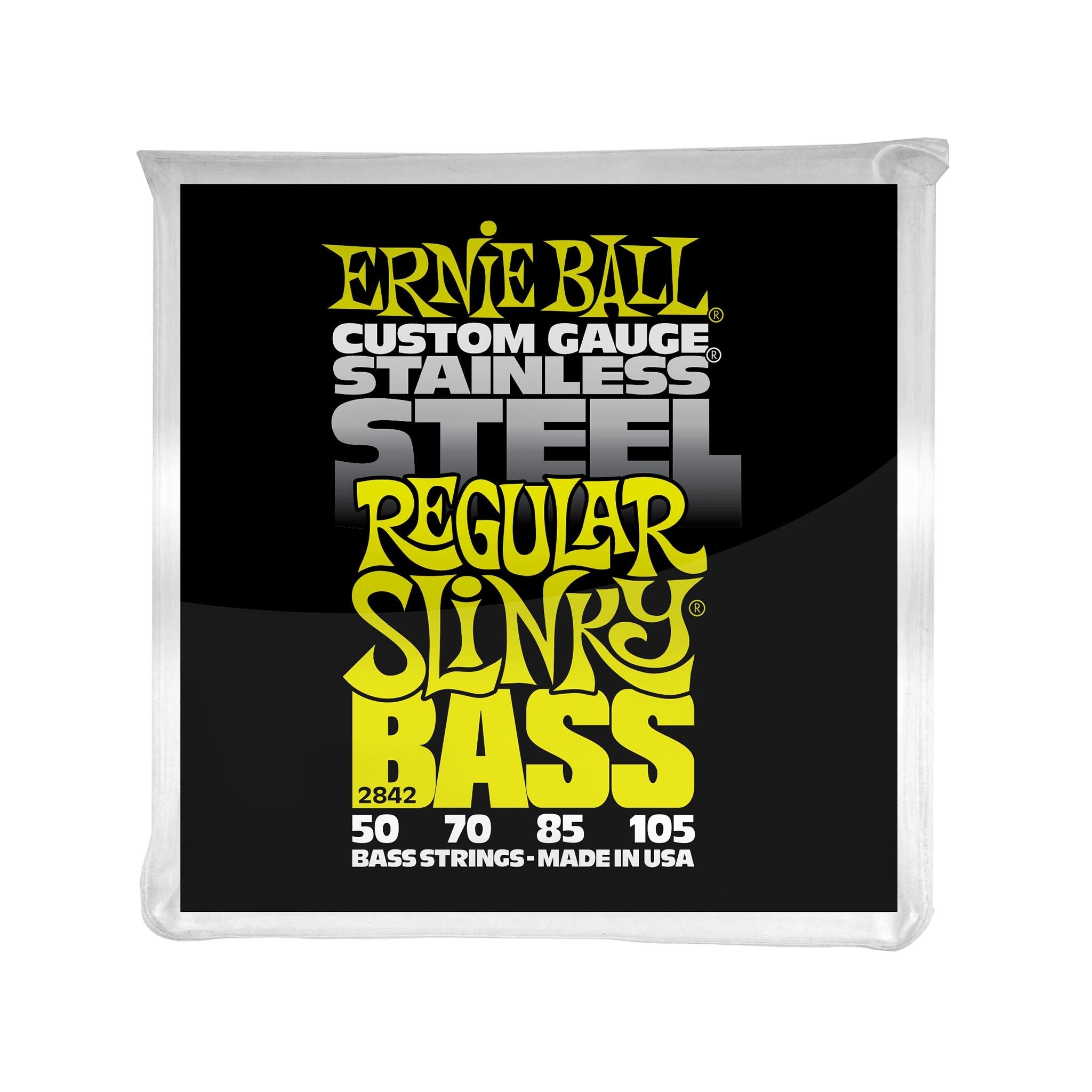 Ernie Ball Regular Slinky Stainless Steel Electric Bass Strings, 50-105 | Zoso Music Sdn Bhd