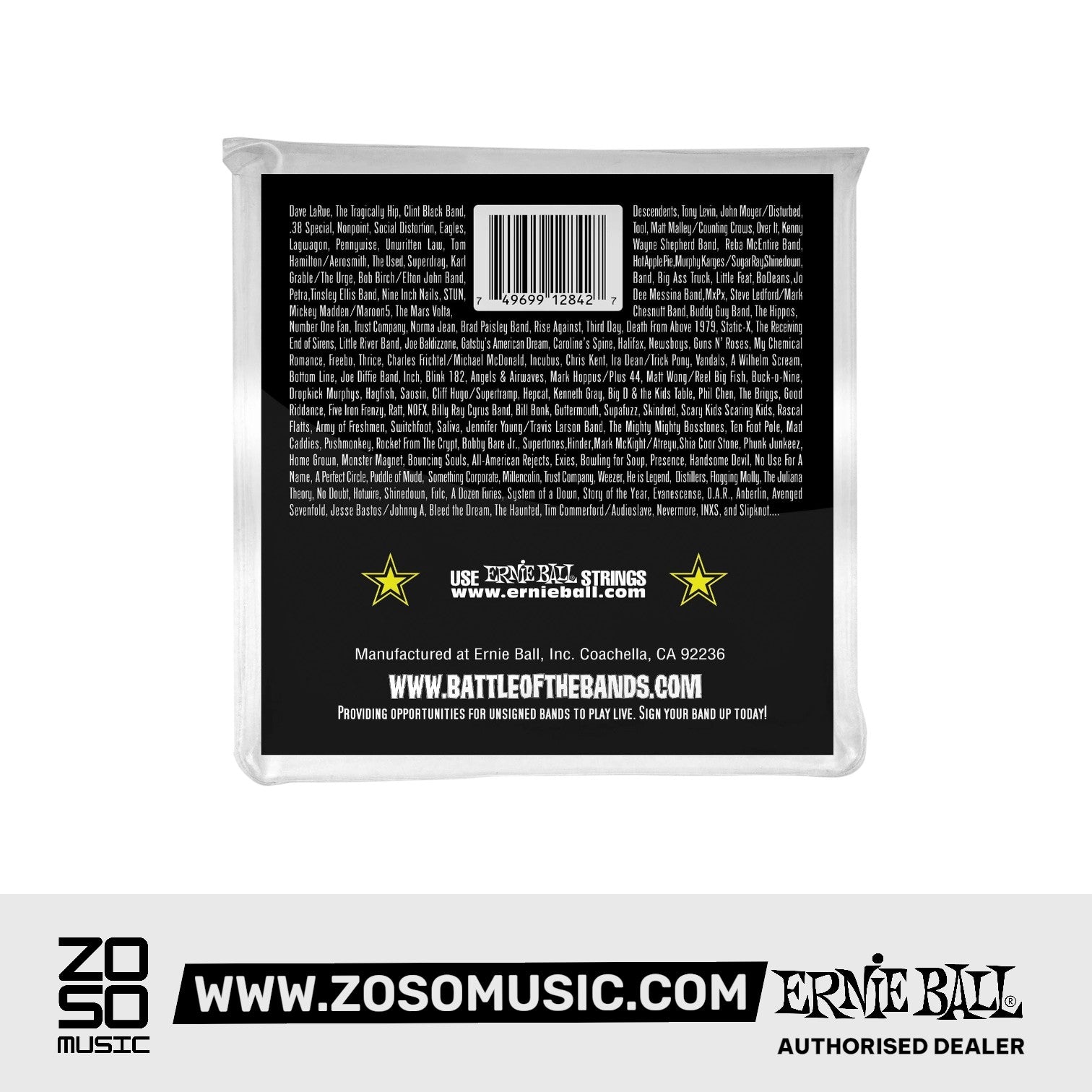 Ernie Ball Regular Slinky Stainless Steel Electric Bass Strings, 50-105 |  ERNIE BALL |  STRINGS-BASS GUITAR |  Zoso Music