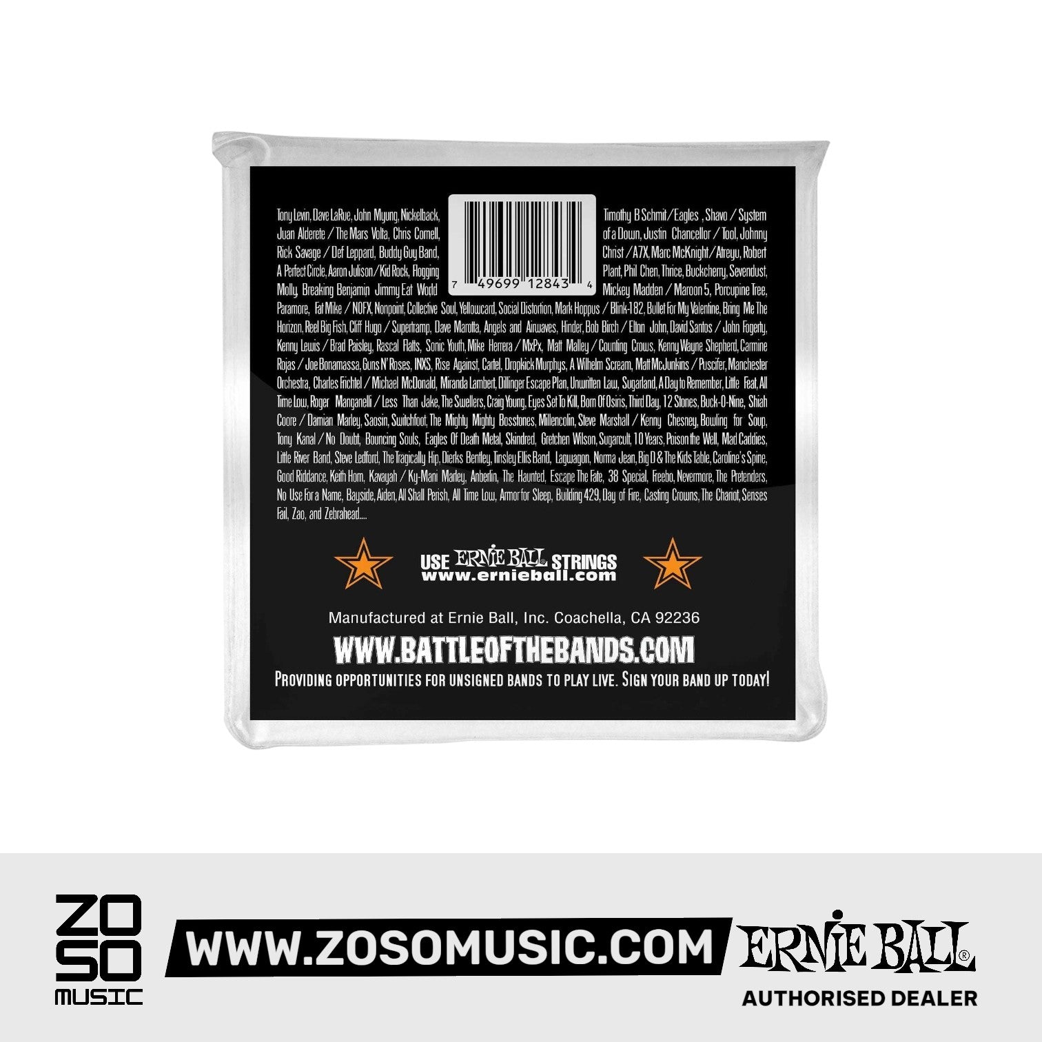 Ernie Ball Hybrid Slinky Stainless Steel Electric Bass Strings. 45-105