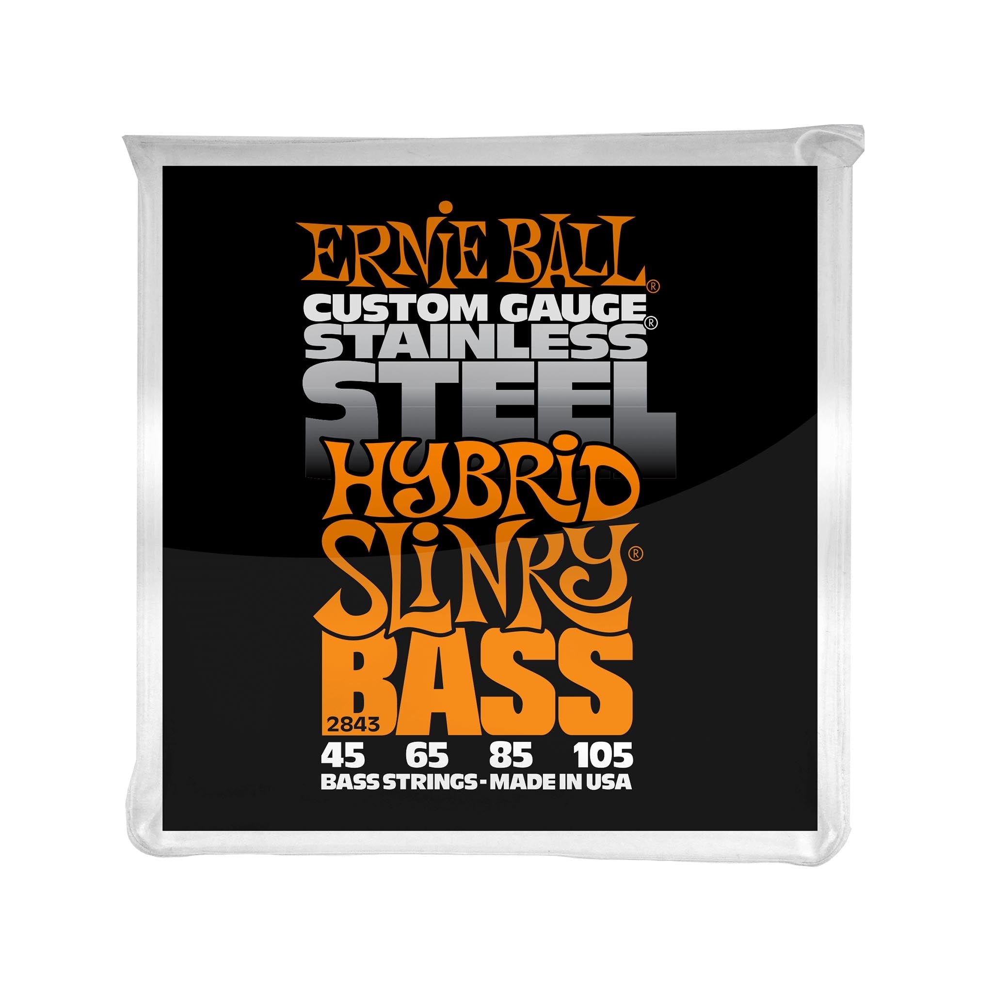Ernie Ball Hybrid Slinky Stainless Steel Electric Bass Strings. 45-105 | Zoso Music Sdn Bhd