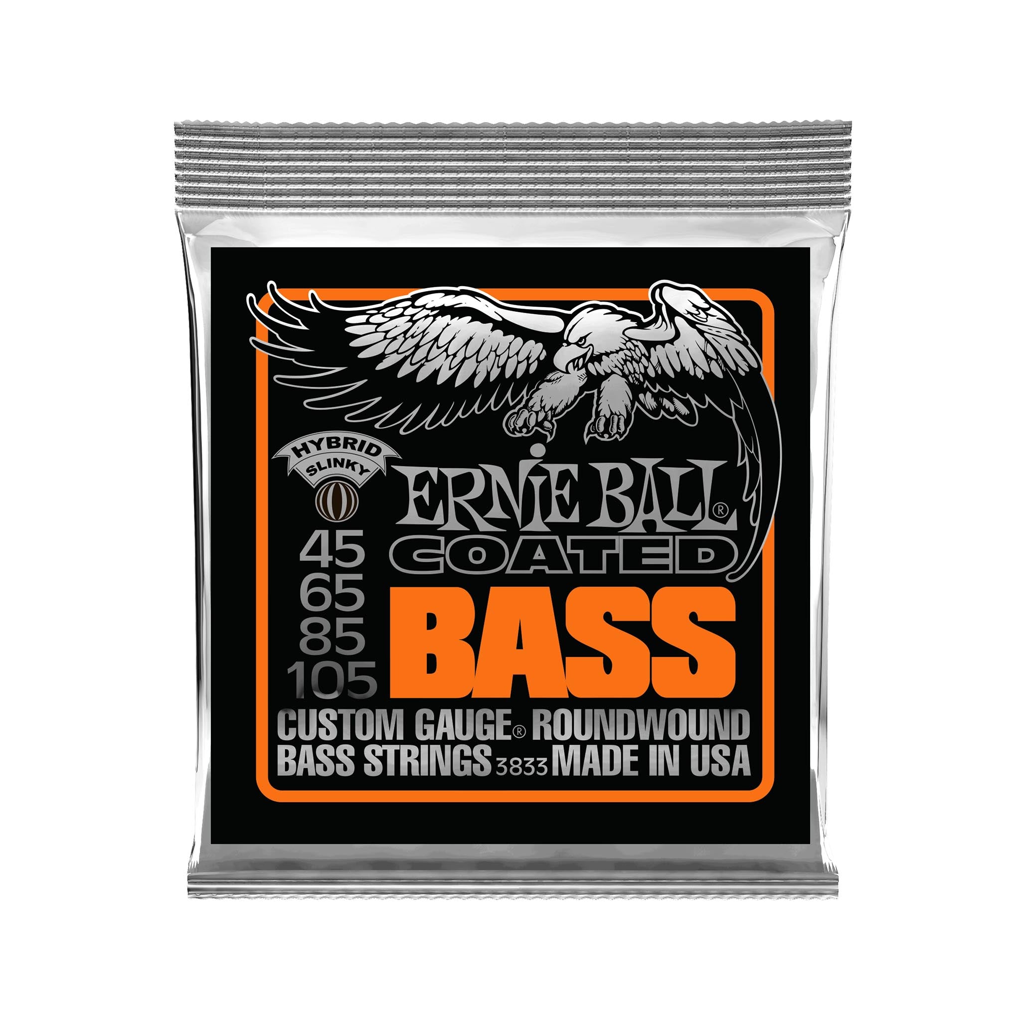 Ernie Ball Hybrid Slinky Coated Electric Bass Strings, 45-105 | Zoso Music Sdn Bhd