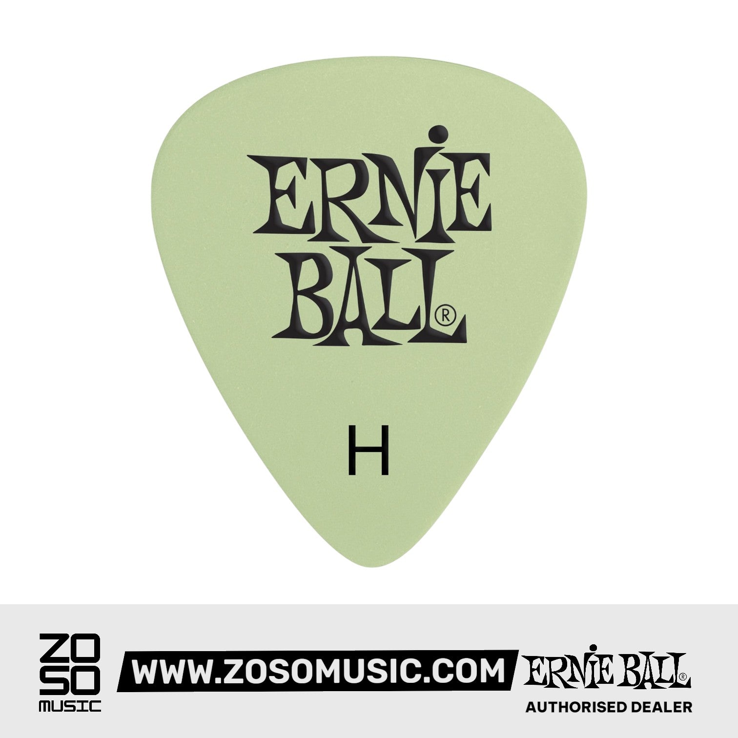 Ernie Ball Super Glow Cellulose Guitar Picks, Heavy, 12-Pack