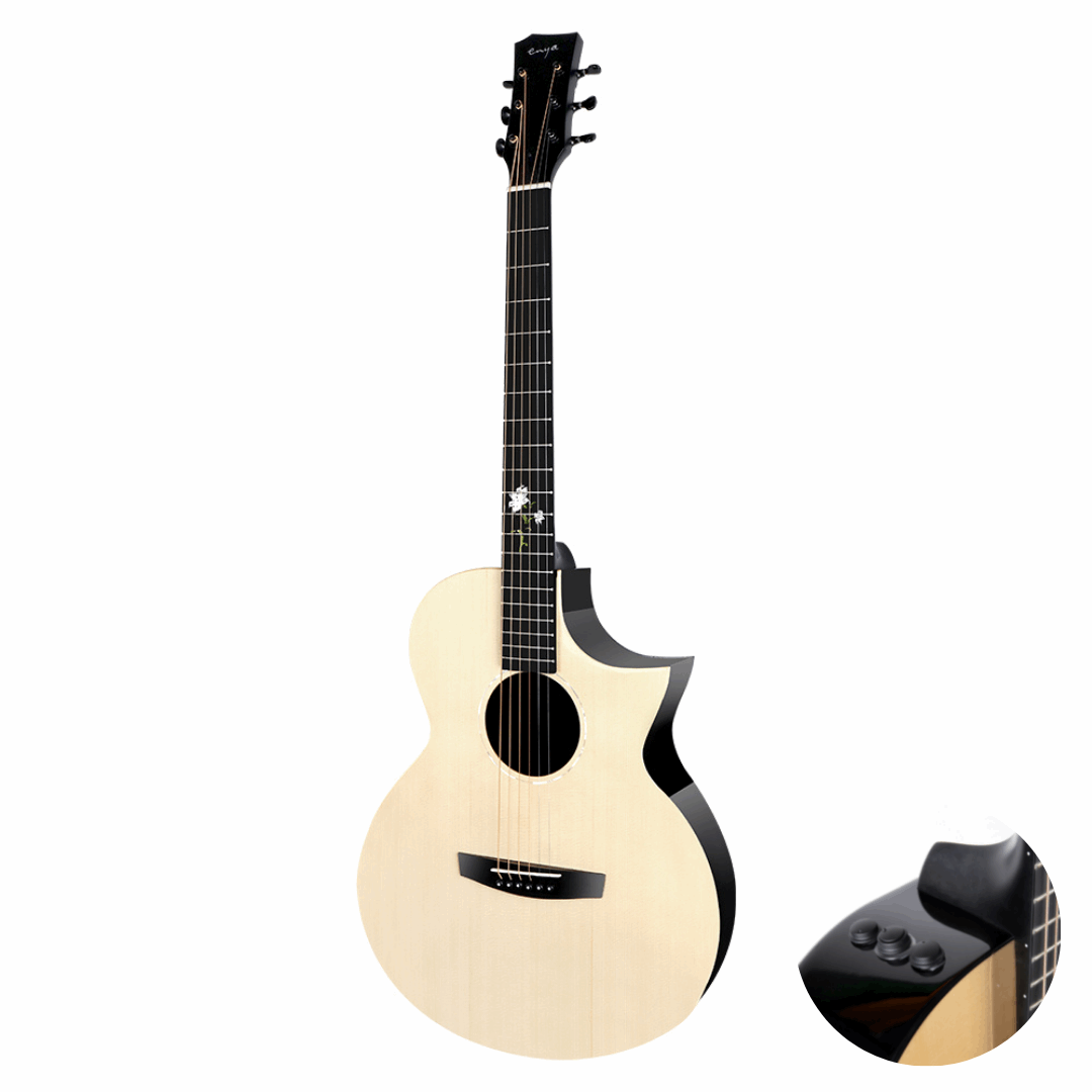 Enya EA-X2C PROe 41" Acoustic Guitar & Transacoustic-S3 Pickup With Bag And Accessories | ENYA , Zoso Music
