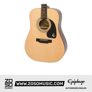 Epiphone EA10NACH1 DR-100 Dreadnought Acoustic Guitar - Natural | Zoso Music Sdn Bhd