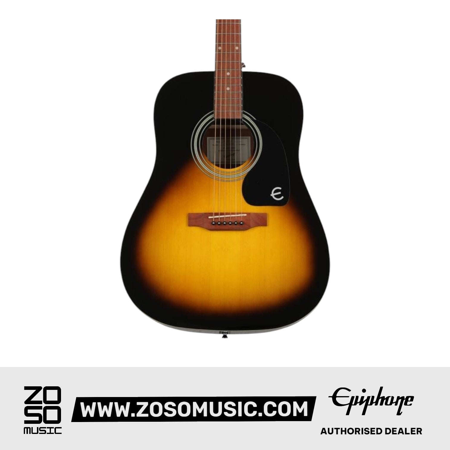 EPIPHONE DR-100 ACOUSTIC GUITAR, VINTAGE SUNBURST | EPIPHONE , Zoso Music