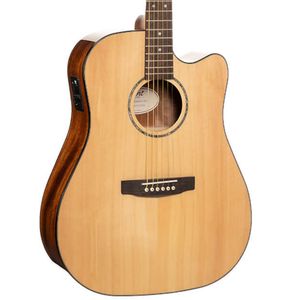 Cort Essence-OC4 NSG Acoustic-Electric Guitar (Natural Semi Gloss) | Zoso Music Sdn Bhd