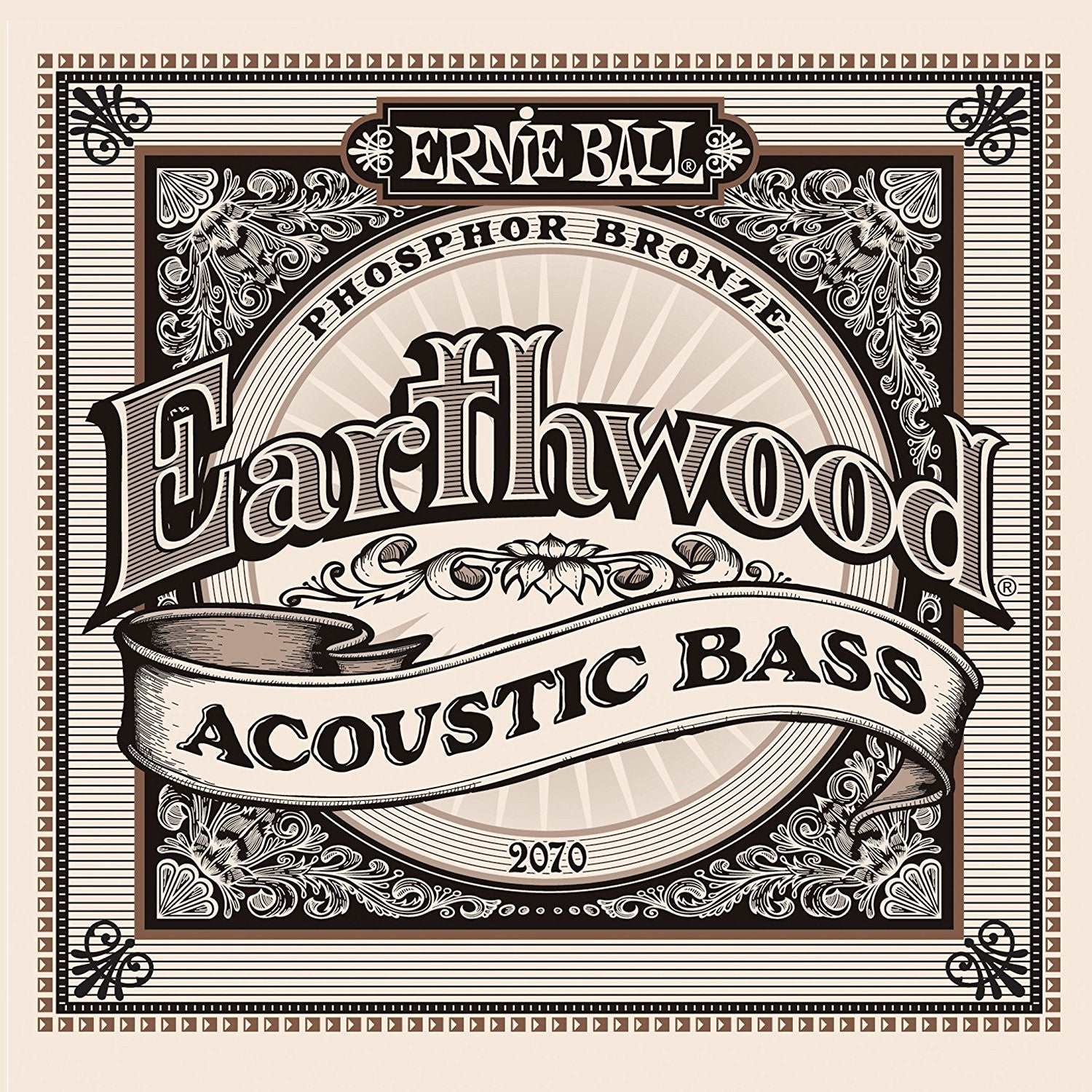 ERNIE BALL 2070 EARTHWOOD PHOSPHOR BRONZE ACOUSTIC BASS SET .045 - .095 | ERNIE BALL , Zoso Music