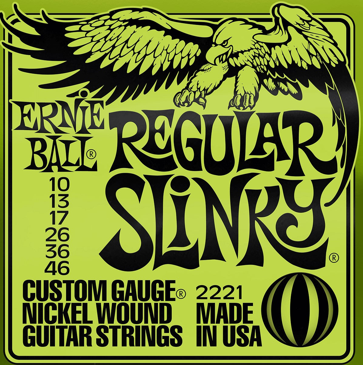Ernie Ball Regular Slinky Nickel Wound Electric Guitar Strings, 10-46 |  ERNIE BALL |  STRINGS-ELECTRIC GUITAR |  Zoso Music