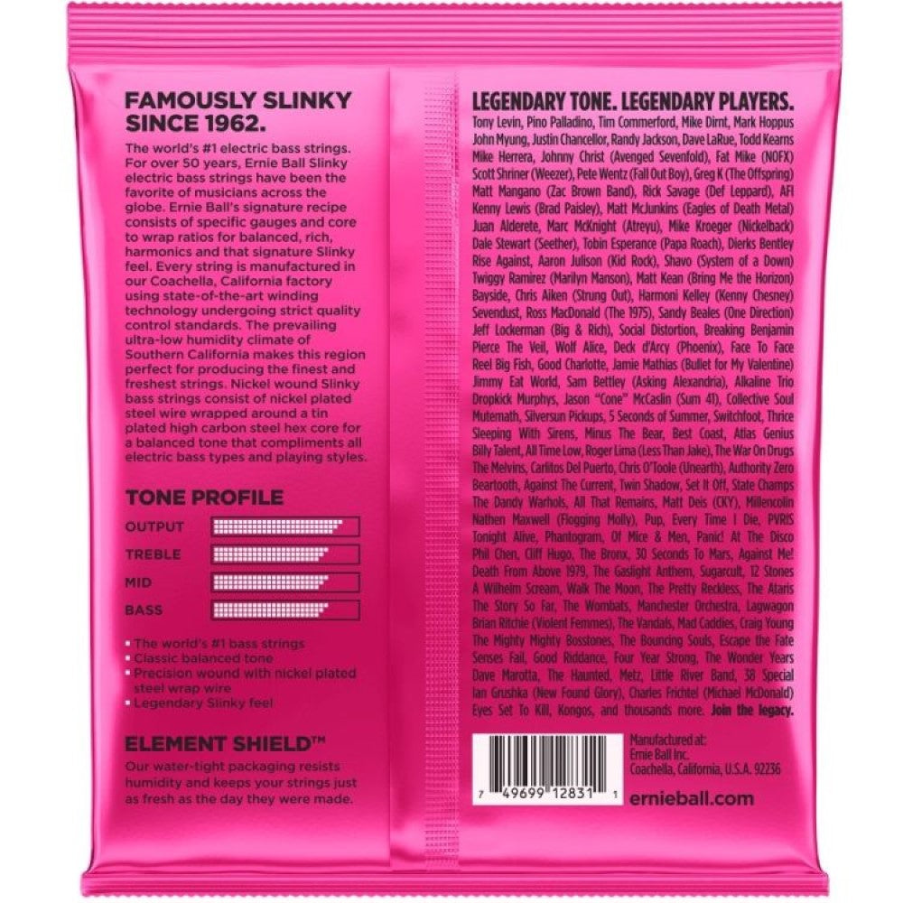 Ernie Ball P02834 Super Slinky Nickel Wound Electric Bass Strings, 45-100 Gauge |  ERNIE BALL |  STRINGS-ELECTRIC GUITAR |  Zoso Music