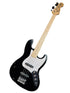 Neowood K-EB6-4-M BK Jazz Bass 4 String Maple Neck Bass Guitar Black |  NEOWOOD |  BASS GUITAR |  Zoso Music