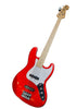 Neowood K-EB6-4-M RD Jazz Bass 4 String Maple Neck Bass Guitar Red |  NEOWOOD |  BASS GUITAR |  Zoso Music