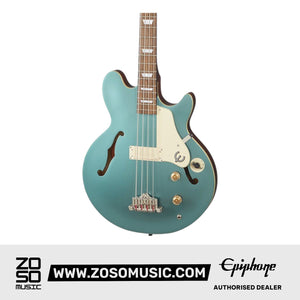 Epiphone EBJCFPENH1 Jack Casady Bass Guitar - Faded Pelham Blue ( FREE Gator GBE-BASS Gig Bag ) |  EPIPHONE |  BASS GUITAR |  Zoso Music