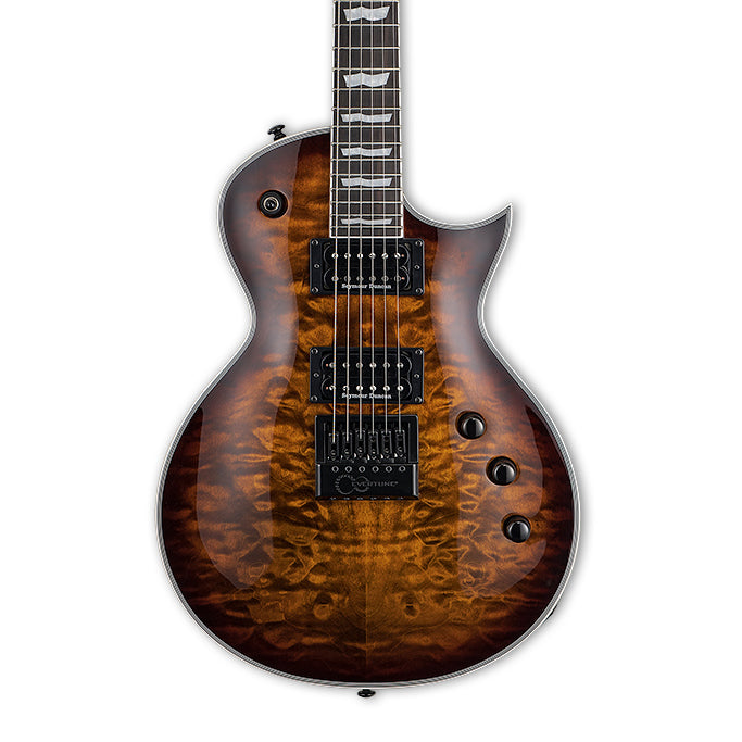 Esp LTD Ec-1000 Evertune Electric Guitar - Dark Brown Sunburst (Ec1000etqmdbsb)