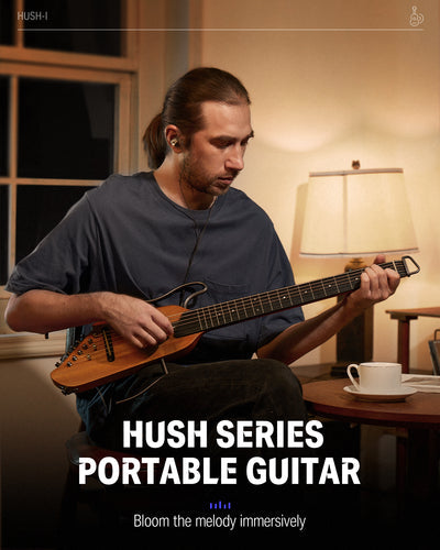 Donner HUSH-I Acoustic-Electric Guitar Kit for Travel Silent Practice - Sunburst |  DONNER |  ACOUSTIC GUITAR |  Zoso Music
