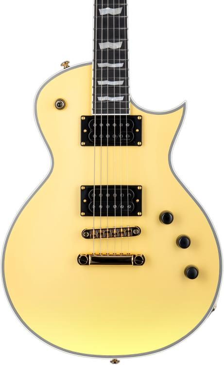 ESP LTD EC-1000T CTM Electric Guitar - Vintage Gold Satin Zoso Music